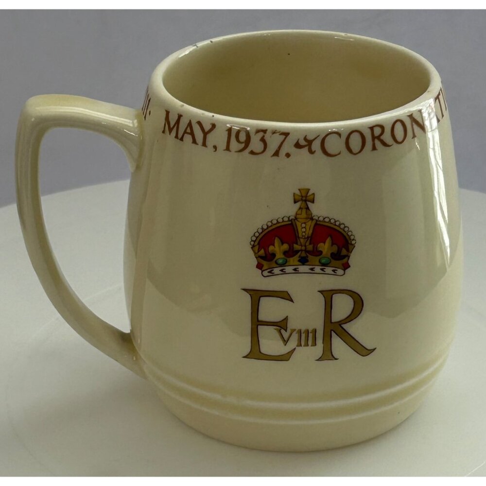 1937 Coronation Cup King Edward VIII Official Design England Art Deco Royalty - Picture 3 of 6